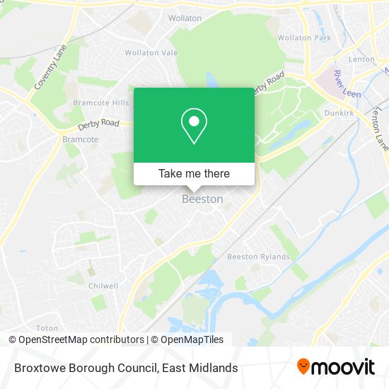 Broxtowe Borough Council map