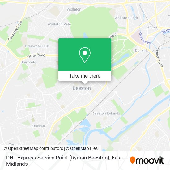 DHL Express Service Point (Ryman Beeston) map