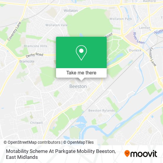 Motability Scheme At Parkgate Mobility Beeston map