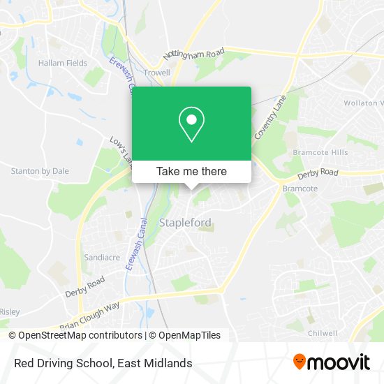 Red Driving School map