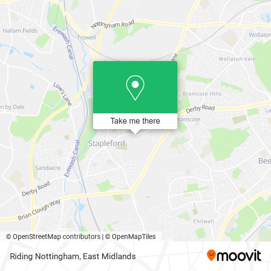 Riding Nottingham map