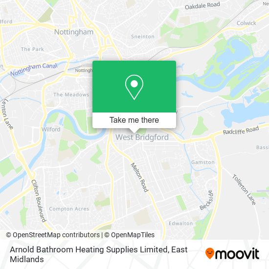 Arnold Bathroom Heating Supplies Limited map