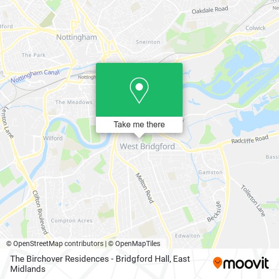 The Birchover Residences - Bridgford Hall map