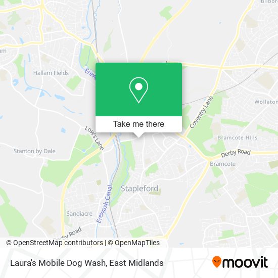 Laura's Mobile Dog Wash map