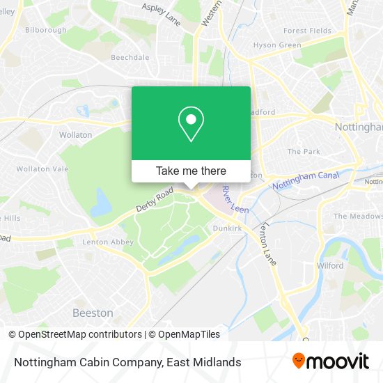 Nottingham Cabin Company map