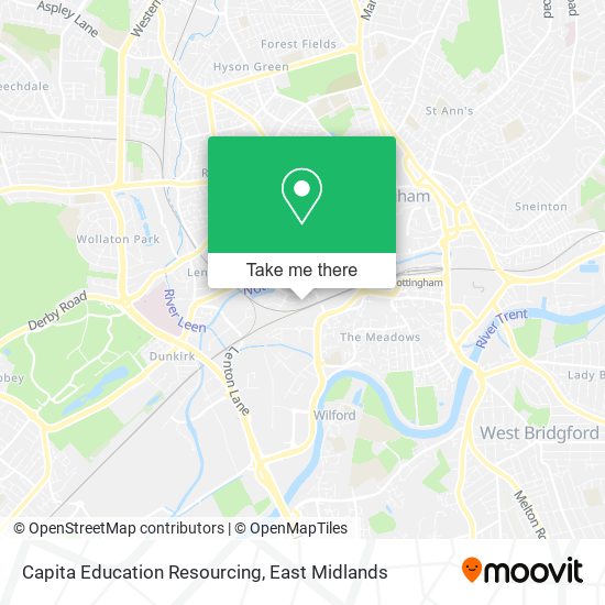 Capita Education Resourcing map