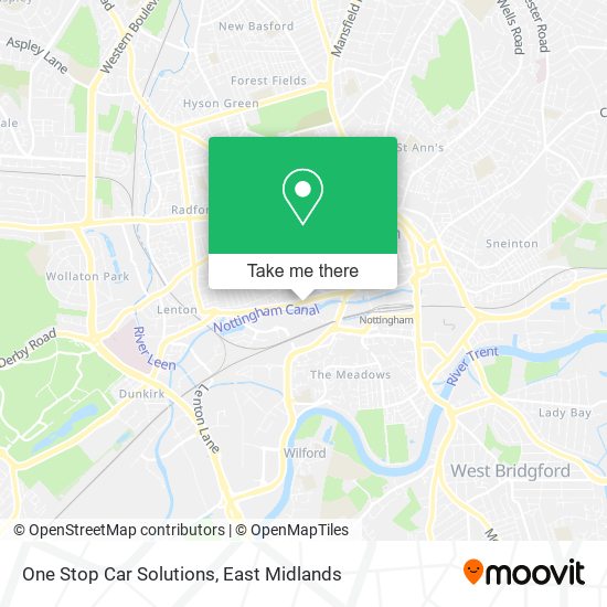One Stop Car Solutions map