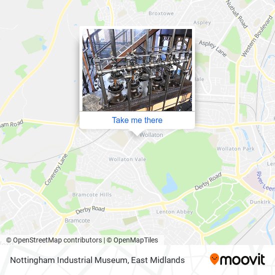 Nottingham Industrial Museum map