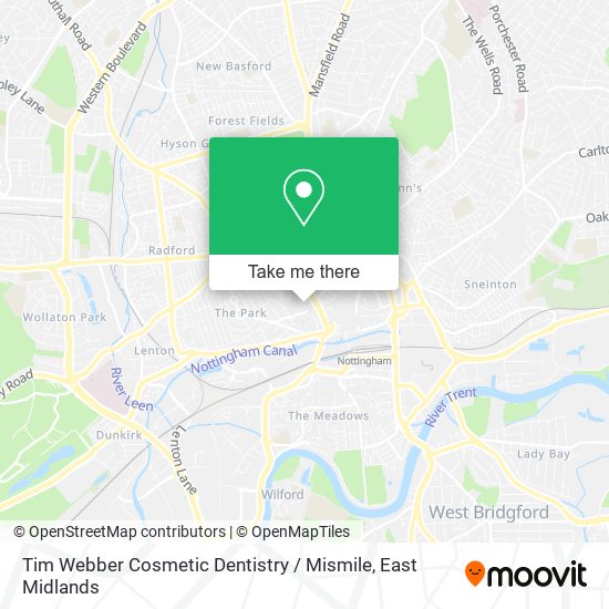 Tim Webber Cosmetic Dentistry / Mismile map