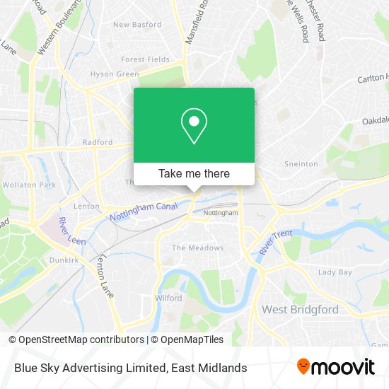 Blue Sky Advertising Limited map