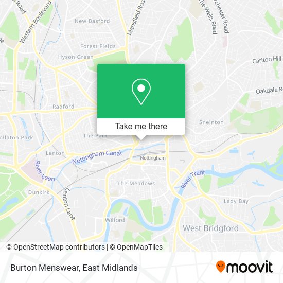 Burton Menswear map