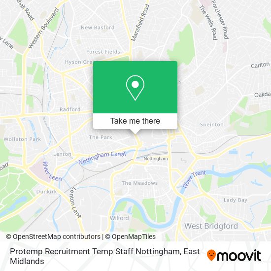 Protemp Recruitment Temp Staff Nottingham map