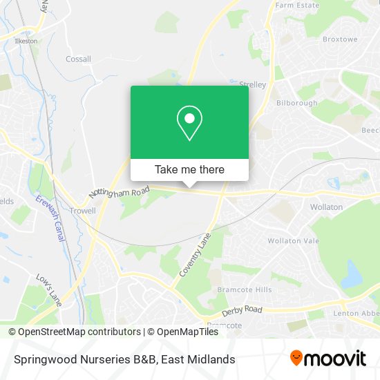 Springwood Nurseries B&B map