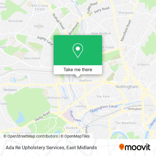 Ada Re Upholstery Services map