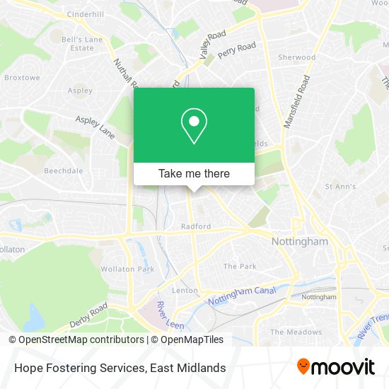 Hope Fostering Services map