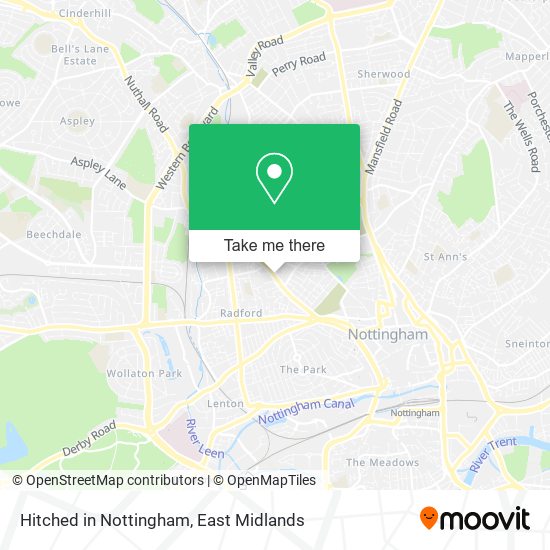 Hitched in Nottingham map