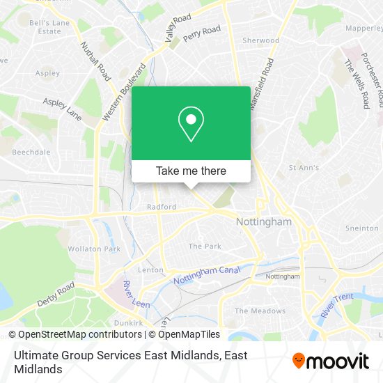 Ultimate Group Services East Midlands map