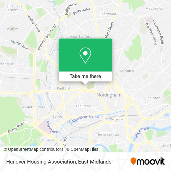 Hanover Housing Association map