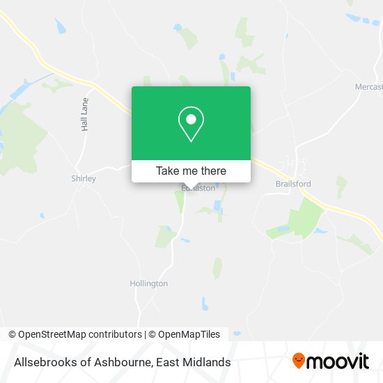 Allsebrooks of Ashbourne map