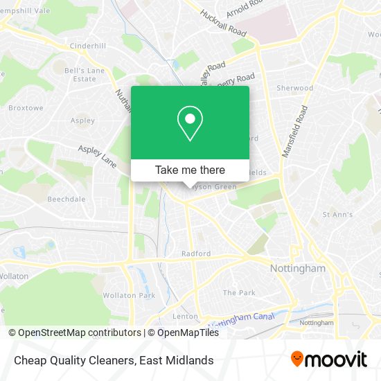 Cheap Quality Cleaners map