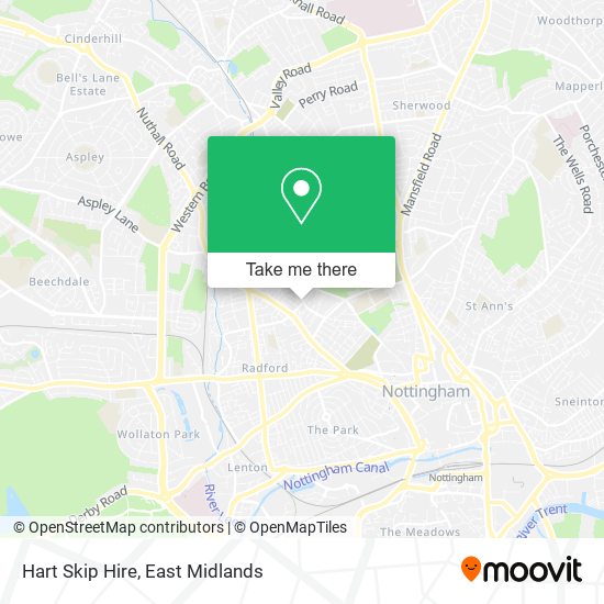 Hart Skip Hire map