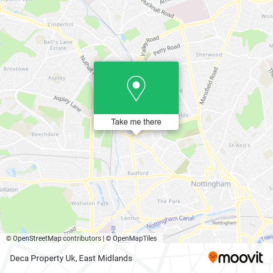 Deca Property Uk map