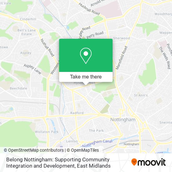 Belong Nottingham: Supporting Community Integration and Development map