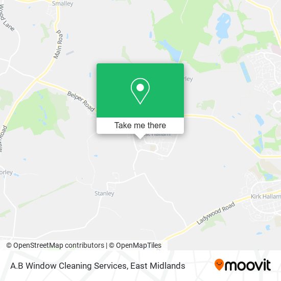A.B Window Cleaning Services map