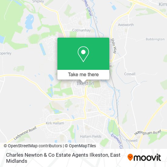 Charles Newton & Co Estate Agents Ilkeston map