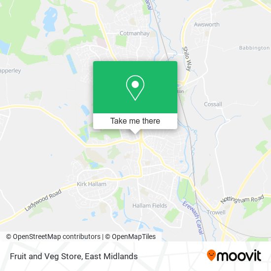 Fruit and Veg Store map