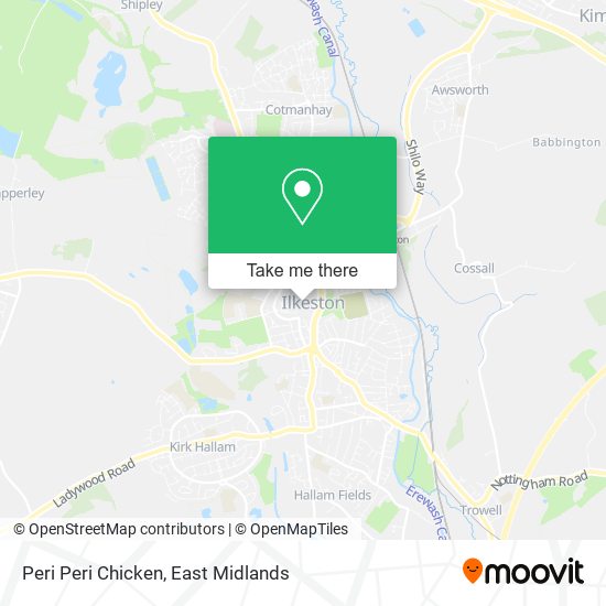 Peri Peri Chicken map