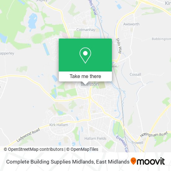 Complete Building Supplies Midlands map