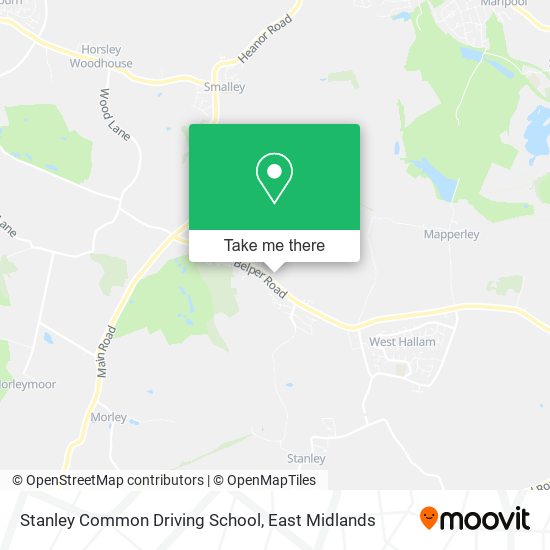 Stanley Common Driving School map