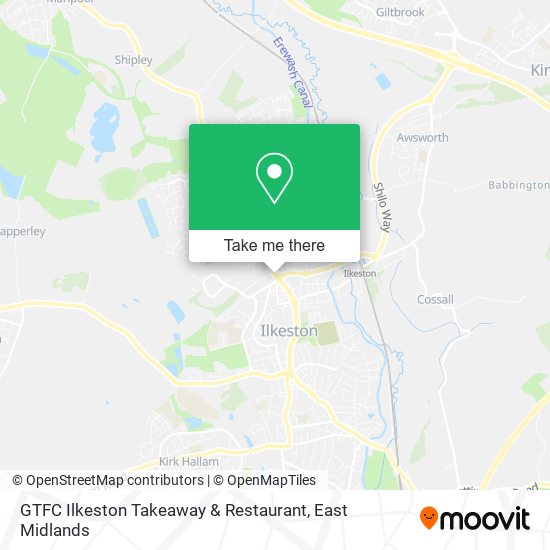 GTFC Ilkeston Takeaway & Restaurant map