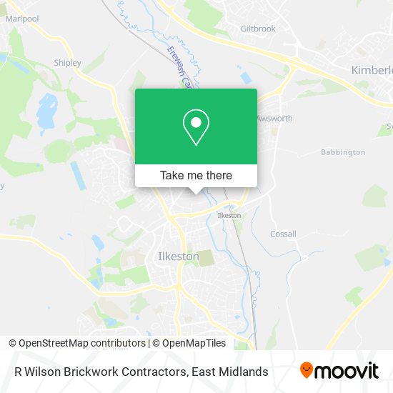 R Wilson Brickwork Contractors map