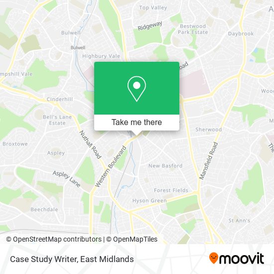 Case Study Writer map