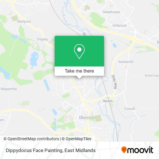 Dippydocus Face Painting map