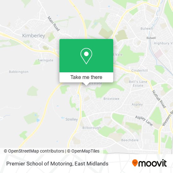 Premier School of Motoring map