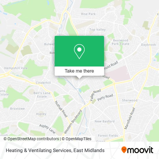 Heating & Ventilating Services map