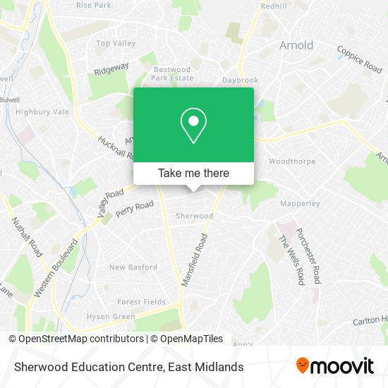Sherwood Education Centre map