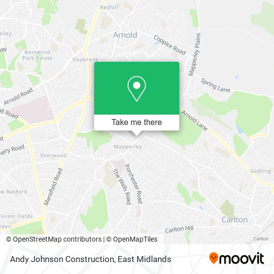 Andy Johnson Construction map