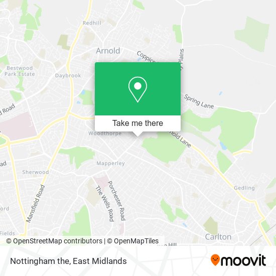 Nottingham the map
