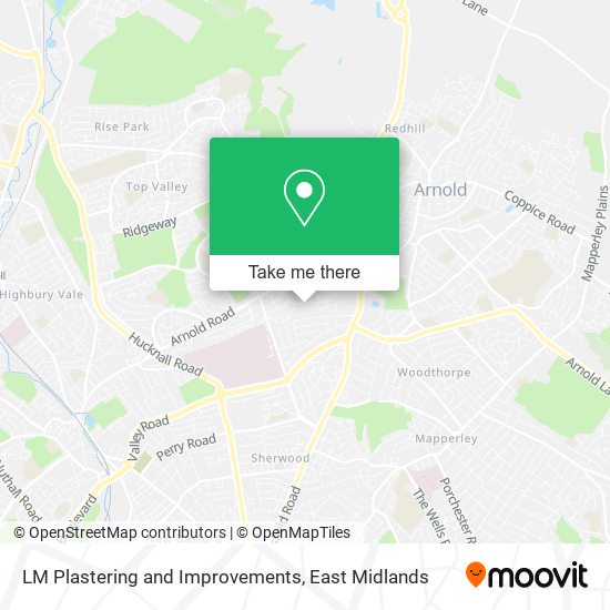 LM Plastering and Improvements map