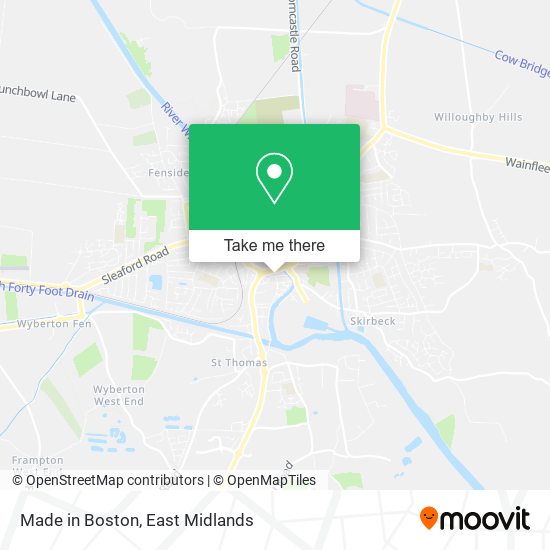 Made in Boston map