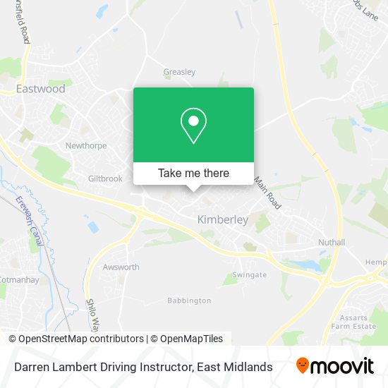 Darren Lambert Driving Instructor map