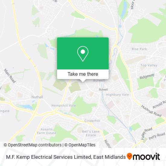 M.F. Kemp Electrical Services Limited map