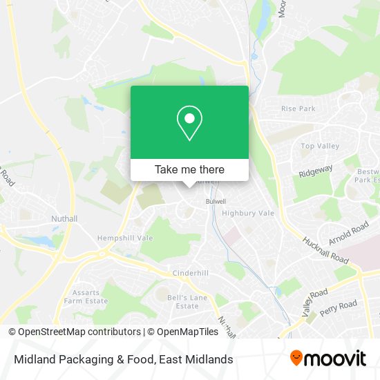 Midland Packaging & Food map