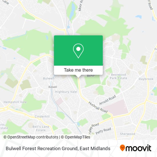 Bulwell Forest Recreation Ground map