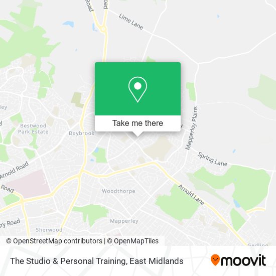 The Studio & Personal Training map