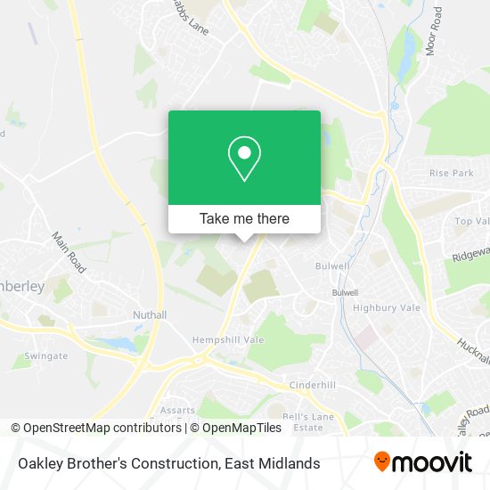 Oakley Brother's Construction map